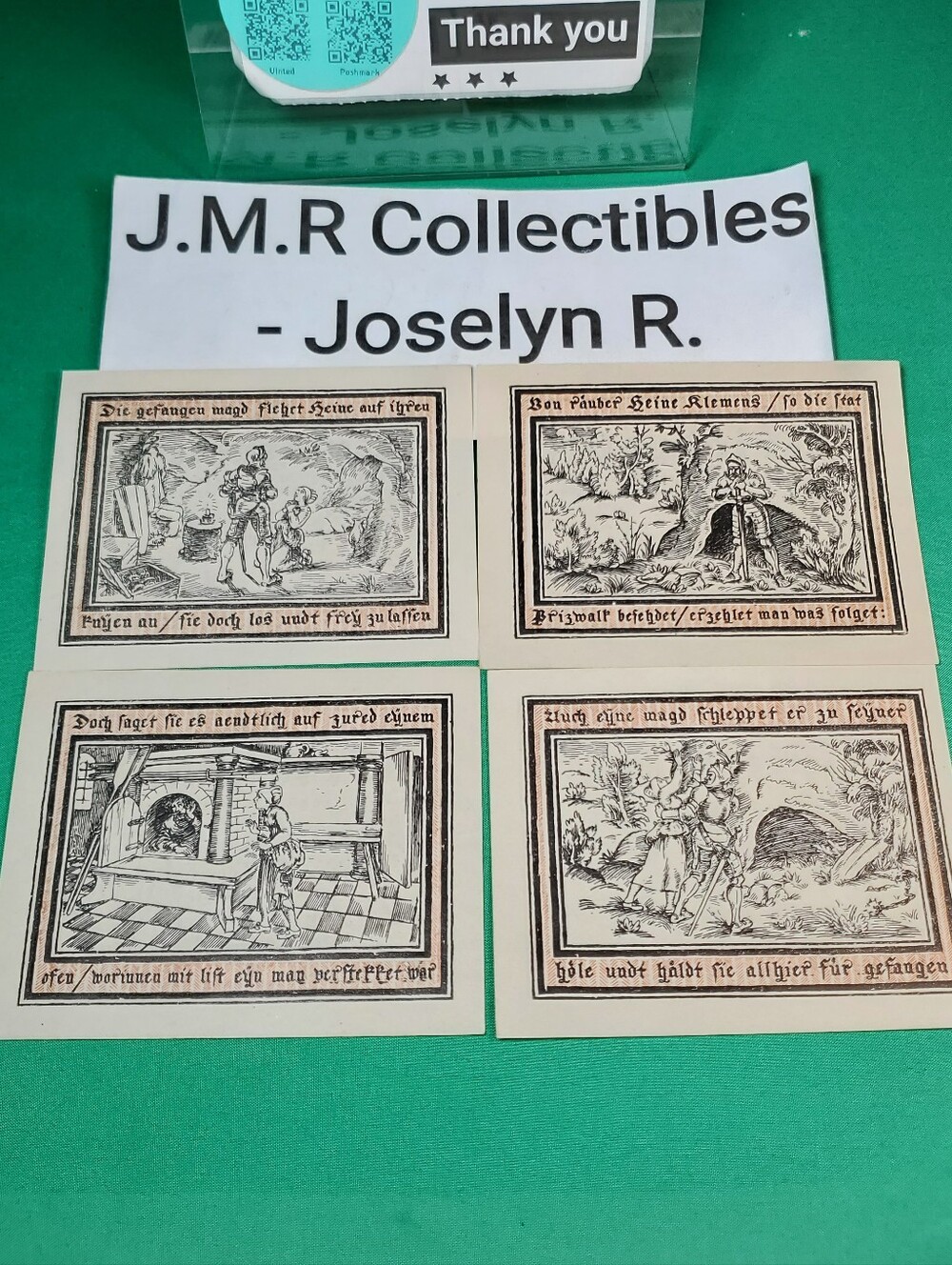Notgeld Collection:Pritzwalk 1922 Mixed Lot – Dramatic Woodcut Narrative Artwork